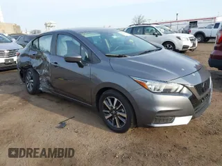 2021 Nissan Versa SV with VIN 3N1CN8EV2ML810775, listed as a IAAI auction lot 41791423 with 65,159 mi miles. Bid and sale history available at carsss.com. Image 1.