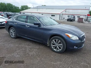 2011 Infiniti M with VIN JN1BY1AR3BM376162, listed as a IAAI auction lot 42347858 with 126,698 mi miles and . Bid and sale history available at DreamBid. Image 1.