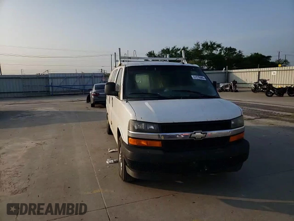 2018 Chevrolet Express Cargo Van with VIN 1GCWGAFG2J1202902, listed as a Copart auction lot 51270965 with 0 mi miles and Salvage Title. Bid and sale history available at carsss.com. Image 11.