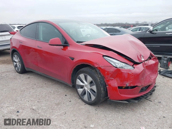 2023 Tesla Model Y Long Range with VIN 7SAYGDEE6PA027497, listed as a IAAI auction lot 41491072 with 24,962 mi miles and . Bid and sale history available at DreamBid. Image 1.