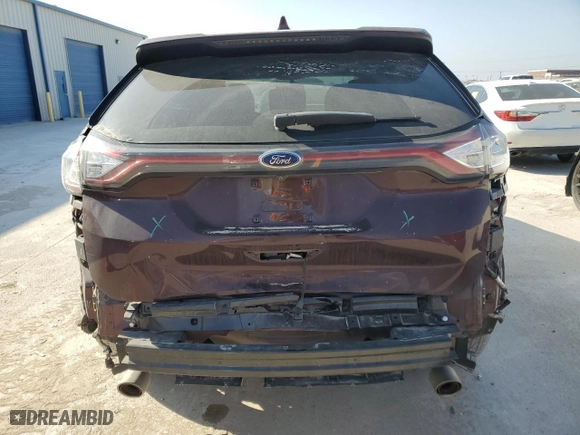 2017 Ford Edge Titanium with VIN 2FMPK3K88HBB88530, listed as a Copart auction lot 49213195 with 128,660 mi miles and Salvage Title. Bid and sale history available at carsss.com. Image 6.