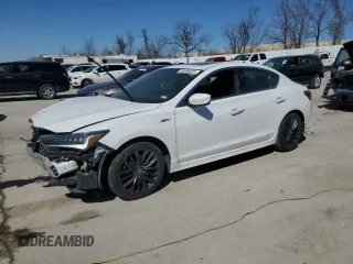 2021 Acura ILX w/Premium/A-SPEC Package with VIN 19UDE2F80MA006720, listed as a Copart auction lot 48496435 with 50,655 mi miles and Salvage Title. Bid and sale history available at carsss.com. Image 1.