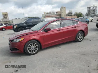 2017 Ford Fusion SE with VIN 3FA6P0HD2HR240357, listed as a Copart auction lot 57470115 with 106,987 mi miles and Salvage title. Bid and sale history available at DreamBid. Image 1.
