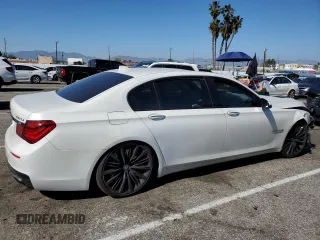 2015 BMW 7 Series 750Li with VIN WBAYE8C51FD781765, listed as a Copart auction lot 48091623 with Not Provided miles. Bid and sale history available at carsss.com. Image 3.