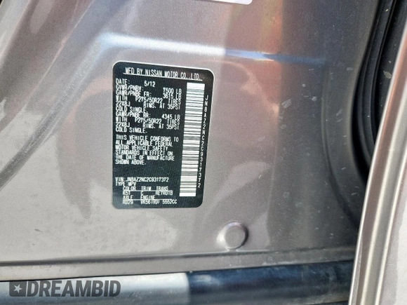 2012 Infiniti QX56 8-passenger с VIN JN8AZ2NC2C9317372, выставлен на аукционе Copart как лот 61288285 с пробегом Не указан миль и Чистый • Clean title. История ставок и продаж доступна на DreamBid. Изображение 13.