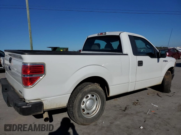 2012 Ford F-150 XL with VIN 1FTMF1CF5CFB44263, listed as a Copart auction lot 75980354 with 124,115 mi miles and Salvage Title. Bid and sale history available at carsss.com. Image 3.