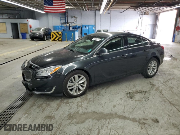 2016 Buick Regal z VIN 2G4GK5EXXG9138846, wystawiony jako Copart lot #61006775 z przebiegiem 107 580 mil mil oraz Szkoda całkowita • Salvage title. Historia ofert i sprzedaży dostępna na DreamBid. Obrazek 1.