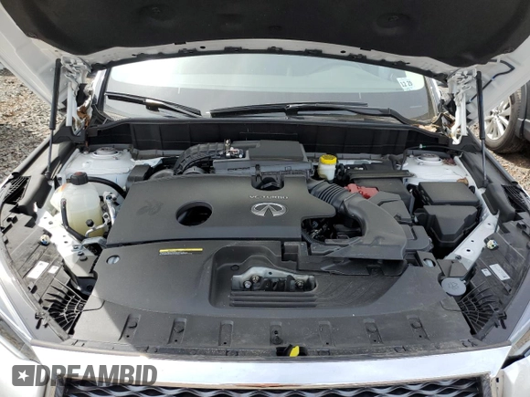 2024 Infiniti QX50 Luxe with VIN 3PCAJ5BB7RF115190, listed as a Copart auction lot 58425035 with 10,637 mi miles and Salvage title. Bid and sale history available at DreamBid. Image 12.