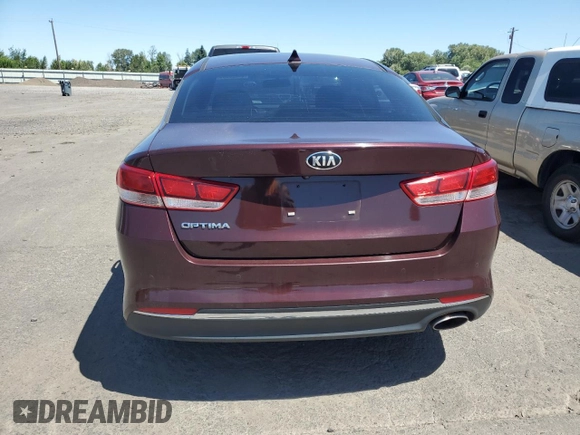 2018 Kia Optima LX with VIN 5XXGT4L36JG259580, listed as a Copart auction lot 63820585 with 115,066 mi miles and Salvage title. Bid and sale history available at DreamBid. Image 6.