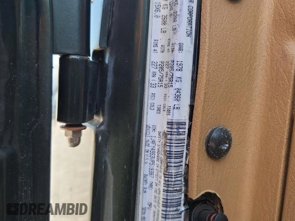 1997 Jeep Wrangler Sahara with VIN 1J4FY49S3VP519387, listed as a Copart auction lot 63822395 with 187,884 mi miles and Salvage title. Bid and sale history available at DreamBid. Image 13.