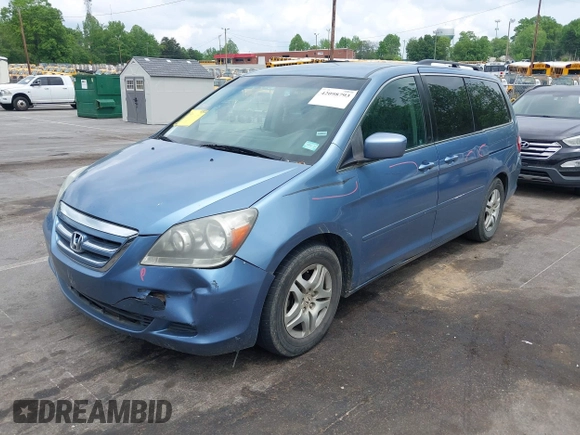 2007 Honda Odyssey EX with VIN 5FNRL38437B126937, listed as a IAAI auction lot 42098793 with 212,343 mi miles and . Bid and sale history available at DreamBid. Image 2.