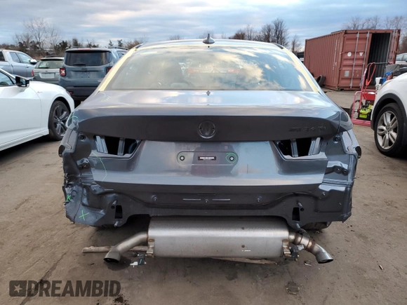 2022 BMW 3 Series M340i xDrive with VIN 3MW5U9J0XN8C56184, listed as a Copart auction lot 85974534 with 35,687 mi miles and Salvage Title. Bid and sale history available at carsss.com. Image 6.