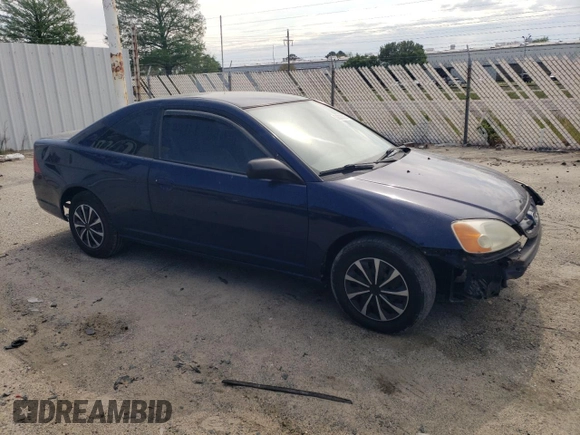 2003 Honda Civic LX with VIN 1HGEM22593L075069, listed as a Copart auction lot 53633335 with 223,667 mi miles and Salvage Title. Bid and sale history available at carsss.com. Image 4.