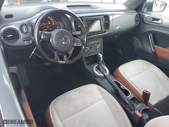 2017 Volkswagen Beetle 1.8T S with VIN 3VWF17ATXHM621177, listed as a Copart auction lot 85921004 with 0 mi miles and Salvage Title. Bid and sale history available at carsss.com. Image 8.