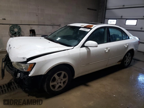 2006 Hyundai Sonata GLS with VIN 5NPEU46F66H105800, listed as a Copart auction lot 42696035 with 211,830 mi miles and Salvage Title. Bid and sale history available at DreamBid. Image 1.