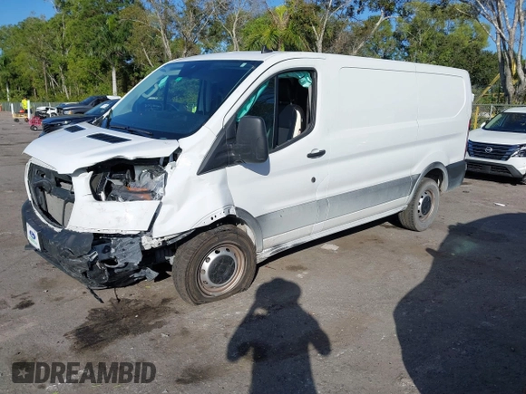 2023 Ford Transit Cargo with VIN 1FTBR1Y81PKB93787, listed as a IAAI auction lot 41253973 with 16,058 mi miles and . Bid and sale history available at DreamBid. Image 18.