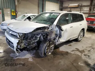 2013 Toyota Highlander Hybrid Limited with VIN JTEDC3EH8D2018275, listed as a Copart auction lot 45606465 with 0 mi miles and Salvage Title. Bid and sale history available at carsss.com. Image 1.