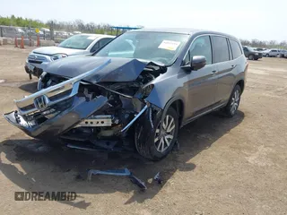 2019 Honda Pilot EX-L with VIN 5FNYF6H55KB082929, listed as a IAAI auction lot 42057611 with 93,532 mi miles and . Bid and sale history available at DreamBid. Image 2.