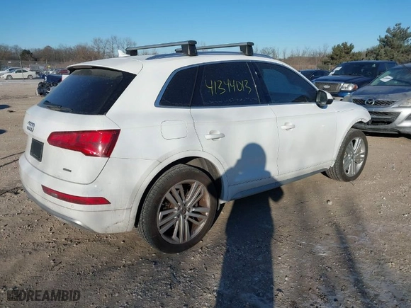 2019 Audi Q5 Premium Plus with VIN WA1BNAFY3K2067609, listed as a IAAI auction lot 41344013 with 50,795 mi miles. Bid and sale history available at carsss.com. Image 4.