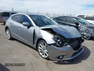 2015 Mazda 3 S Grand Touring with VIN JM1BM1M38F1256560, listed as a IAAI auction lot 41655332 with 121,179 mi miles and . Bid and sale history available at DreamBid. Image 1.