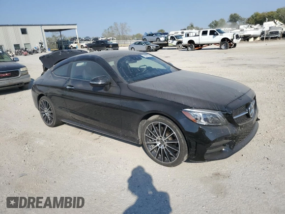 2021 Mercedes-Benz C 300 with VIN W1KWJ8EB9MG067523, listed as a Copart auction lot 74285704 with 20,563 mi miles and Salvage title. Bid and sale history available at DreamBid. Image 4.