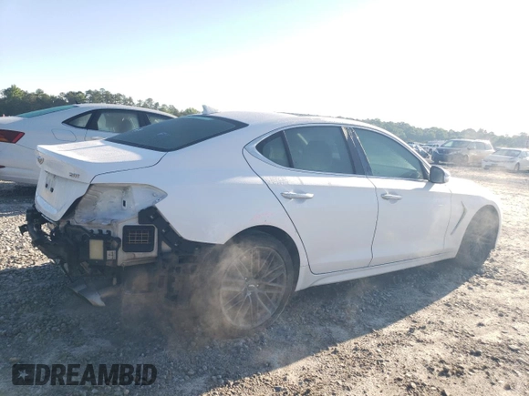 2019 Genesis G70 Advanced z VIN KMTG34LA2KU030129, wystawiony jako Copart lot #55584135 z przebiegiem 123 718 mil mil oraz Szkoda całkowita • Salvage title. Historia ofert i sprzedaży dostępna na DreamBid. Obrazek 3.