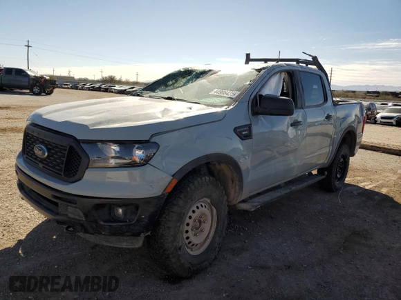 2021 Ford Ranger XL with VIN 1FTER4FH7MLD88199, listed as a Copart auction lot 44986435 with 38,262 mi miles and Salvage Title. Bid and sale history available at DreamBid. Image 1.