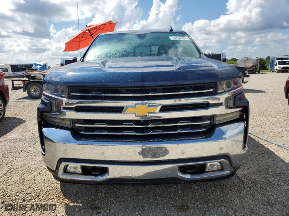 2019 Chevrolet Silverado 1500 LTZ with VIN 1GCPWEED3KZ394937, listed as a Copart auction lot 73764794 with 77,355 mi miles and Non Repairable. Bid and sale history available at carsss.com. Image 5.