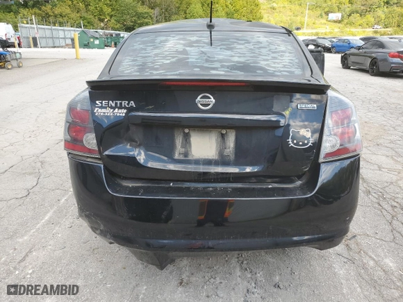 2012 Nissan Sentra 2.0 SR with VIN 3N1AB6AP6CL682289, listed as a Copart auction lot 72129594 with 199,436 mi miles and Salvage Title. Bid and sale history available at carsss.com. Image 6.