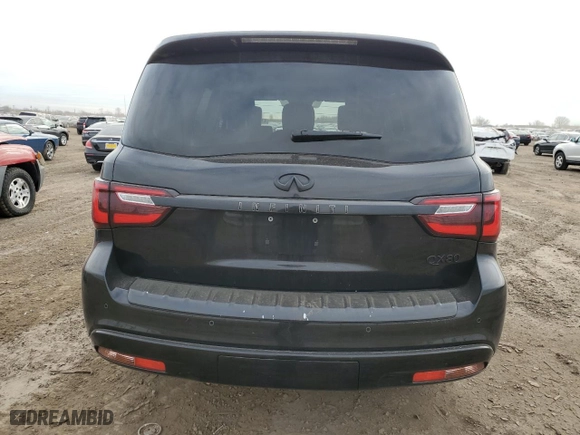2018 Infiniti QX80 with VIN JN8AZ2NC3J9441423, listed as a Copart auction lot 47876664 with 63,659 mi miles. Bid and sale history available at carsss.com. Image 6.