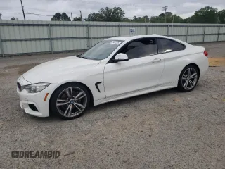 2015 BMW 4 Series 435i with VIN WBA3R1C5XFK194384, listed as a Copart auction lot 53461245 with 104,233 mi miles and Salvage Title. Bid and sale history available at carsss.com. Image 1.