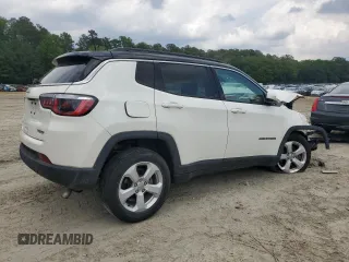 2020 Jeep Compass Latitude with VIN 3C4NJDBB1LT112466, listed as a Copart auction lot 57363495 with 40,155 mi miles and Salvage title. Bid and sale history available at DreamBid. Image 3.