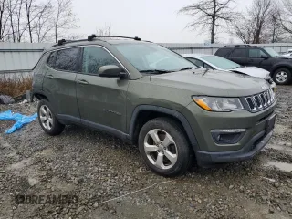 2018 Jeep Compass Latitude with VIN 3C4NJDBB6JT147355, listed as a Copart auction lot 43694585 with 105,230 mi miles and Salvage Title. Bid and sale history available at carsss.com. Image 4.