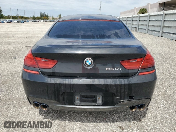 2013 BMW 6 Series 650i with VIN WBA6B2C55DD128558, listed as a Copart auction lot 48715085 with 85,718 mi miles and Clean Title. Bid and sale history available at DreamBid. Image 6.