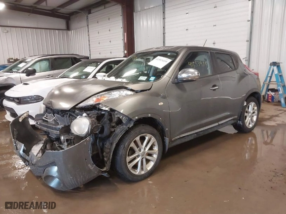 2012 Nissan Juke S with VIN JN8AF5MR8CT115848, listed as a IAAI auction lot 41553459 with 122,189 mi miles. Bid and sale history available at carsss.com. Image 2.