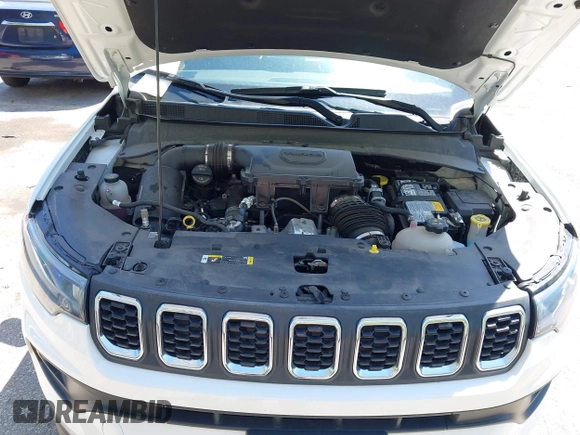 2024 Jeep Compass Latitude with VIN 3C4NJDBN0RT109268, listed as a IAAI auction lot 42067387 with 26,894 mi miles. Bid and sale history available at carsss.com. Image 10.