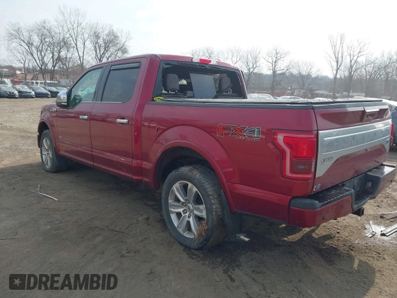 2017 Ford F-150 XL with VIN 1FTEW1EG3HFB76923, listed as a IAAI auction lot 40390419 with 140,758 mi miles. Bid and sale history available at carsss.com. Image 3.