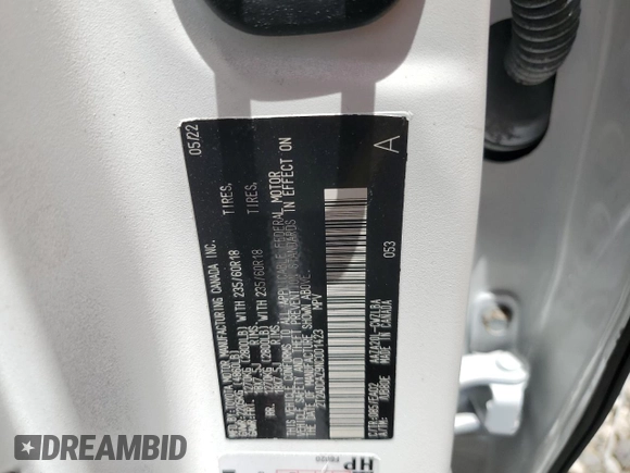 2022 Lexus NX with VIN 2T2ADCAZ9NC001423, listed as a Copart auction lot 62455124 with 3,107 mi miles and Non Repairable. Bid and sale history available at carsss.com. Image 13.