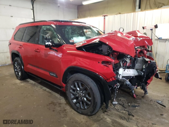 2023 Toyota Sequoia SR5 with VIN 7SVAAABA0PX015926, listed as a Copart auction lot 85328524 with 0 mi miles and Salvage Title. Bid and sale history available at carsss.com. Image 4.
