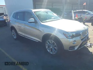 2017 BMW X3 sDrive28i with VIN 5UXWZ7C36H0X39298, listed as a IAAI auction lot 41695770 with 56,636 mi miles. Bid and sale history available at carsss.com. Image 1.