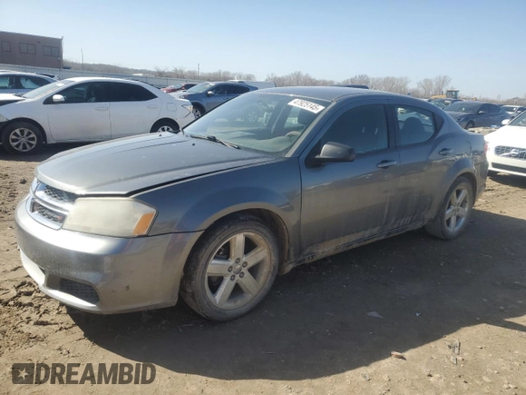 2013 Dodge Avenger SE with VIN 1C3CDZAB6DN517158, listed as a Copart auction lot 47925145 with 193,376 mi miles and Salvage Title. Bid and sale history available at DreamBid. Image 1.