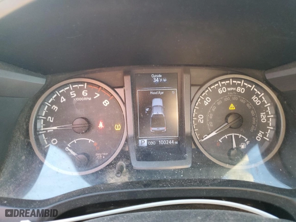 2019 Toyota Tacoma 4WD SR with VIN 3TMCZ5AN3KM227001, listed as a Copart auction lot 88010035 with 100,244 mi miles and Clean Title. Bid and sale history available at carsss.com. Image 9.