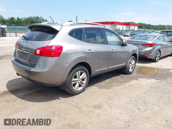 2013 Nissan Rogue S with VIN JN8AS5MV6DW601616, listed as a IAAI auction lot 42230998 with 119,521 mi miles and . Bid and sale history available at DreamBid. Image 4.