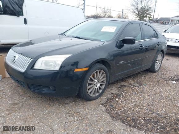 2008 Mercury Milan Premier with VIN 3MEHM08138R617066, listed as a IAAI auction lot 41600962 with 169,296 mi miles. Bid and sale history available at carsss.com. Image 2.