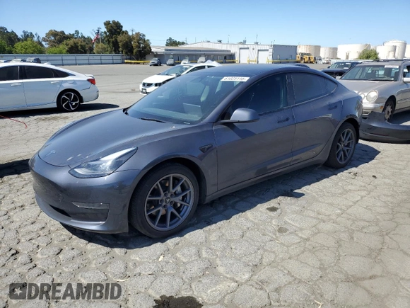 2023 Tesla Model 3 с VIN 5YJ3E1EA3PF385278, выставлен на аукционе Copart как лот 61025115 с пробегом 38 933 миль миль и Списание • Salvage title. История ставок и продаж доступна на DreamBid. Изображение 1.