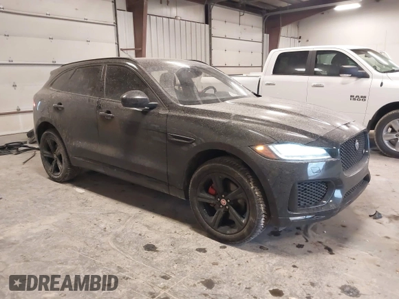 2017 Jaguar F-Pace S with VIN SADCM2BV7HA488752, listed as a IAAI auction lot 41755134 with 46,052 mi miles and . Bid and sale history available at DreamBid. Image 1.