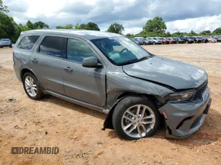 2021 Dodge Durango GT Plus with VIN 1C4RDJDG0MC644529, listed as a Copart auction lot 62770865 with 59,083 mi miles and Salvage title. Bid and sale history available at DreamBid. Image 4.