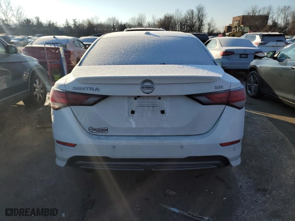 2020 Nissan Sentra SR with VIN 3N1AB8DV7LY268687, listed as a Copart auction lot 88028065 with 45,679 mi miles and Non Repairable. Bid and sale history available at carsss.com. Image 6.