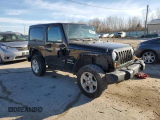2013 Jeep Wrangler Sport with VIN 1C4AJWAG2DL699264, listed as a Copart auction lot 46889475 with 109,485 mi miles and Salvage Title. Bid and sale history available at carsss.com. Image 4.