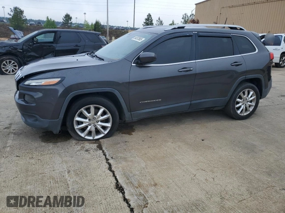 2016 Jeep Cherokee Limited with VIN 1C4PJLDB2GW158128, listed as a Copart auction lot 54537665 with 163,937 mi miles and Clean Title. Bid and sale history available at carsss.com. Image 1.